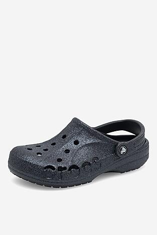 Uszodai papucs Crocs C-BAYA GLITTER CLOG 205925-001 FEKETE