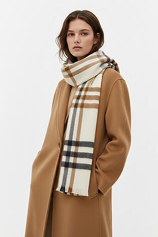 Szalik damski NINE WEST CEO-NW-W4-004-AW25 Brązowy