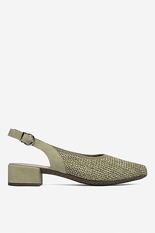 Czółenka Rieker CEO-47060-52 Oliwkowy jasny