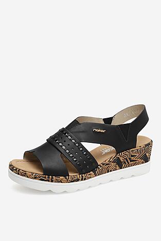 Sandały Rieker 67179-00 Czarny