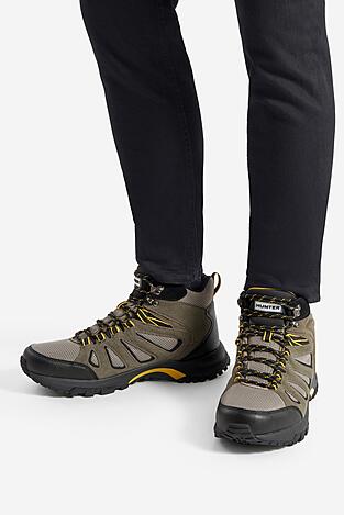 Trekingová obuv HUNTER MASON MID HIKER WP TMAVĚ BÉŽOVÁ