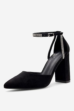Czółenka DeeZee LISA KL-HT4587-21 Czarny