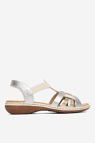 Sandały Rieker CEO-65918-91 Srebrny