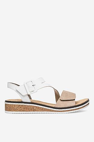 Sandały Rieker V3660-60 Beżowy