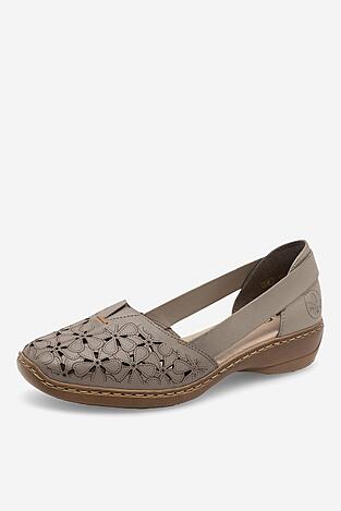 Półbuty Rieker 41356-64 Beżowy ciemny