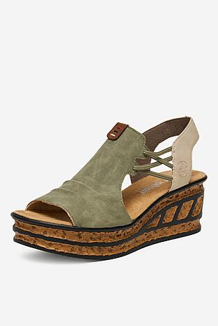 Sandały Rieker CEO-68175-52 Oliwkowy jasny