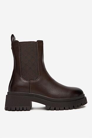 Členková topánka NINE WEST CEO-BASIMA-01 HNEDÁ