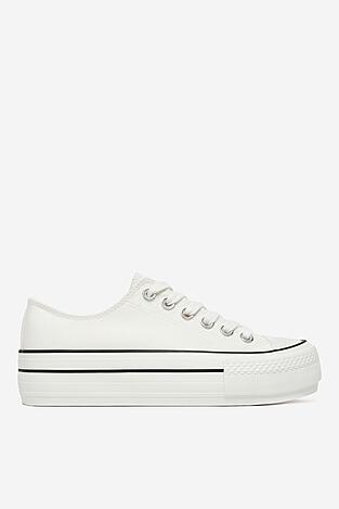 Pantofi pânză DeeZee SH-066 ALB
