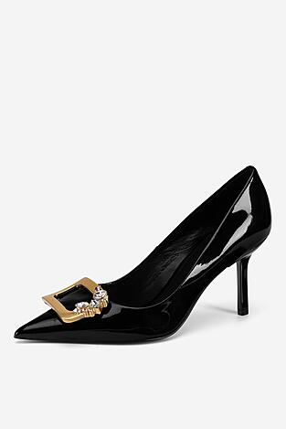 Czółenka EVA MINGE AUBRETIA-V1560-98-1 Czarny