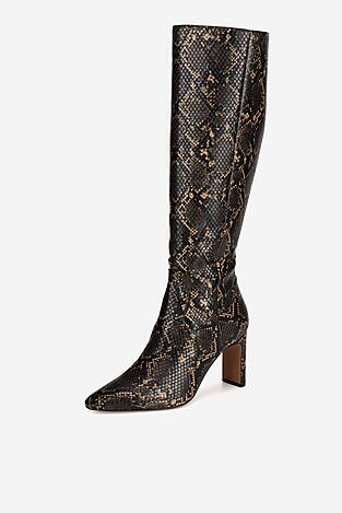 Kozačky NINE WEST WFA3354-1 TMAVĚ BÉŽOVÁ