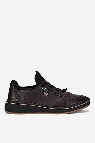 Polobotka Rieker 50968-35 BORDÓ TMAVÁ