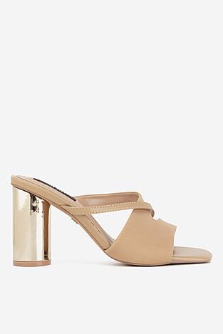 Klapki NINE WEST WSS21562-01 Beżowy
