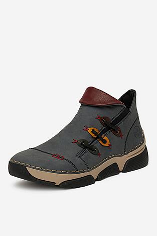 Półbuty Rieker 45983-14 Niebieski