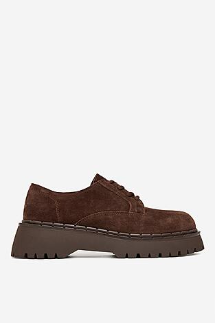 Половинки обувки Badura EO-ARLETH-25FW12 ТЪМНОКАФЯВ
