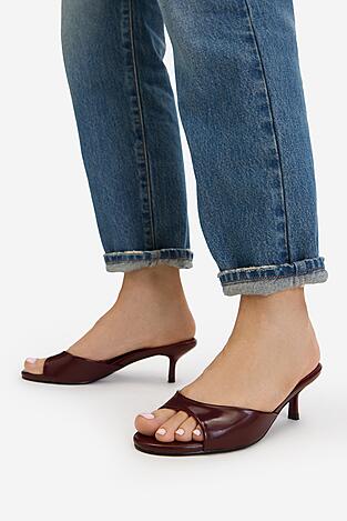 Klapki Jenny CEO-HY2369-1 Bordowy