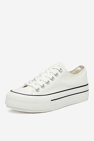 Pantofi pânză DeeZee SH-066 ALB