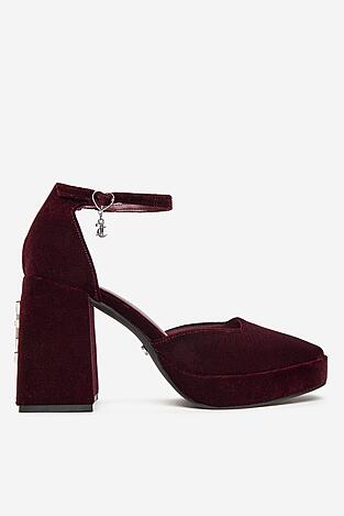 Czółenka Juicy Couture EO-W2SH59501A Bordowy