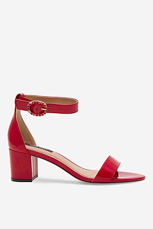 Sandály NINE WEST WFA2641-1 ČERVENÁ