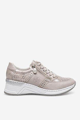 Sneakers Rieker N4327-80 Srebrny
