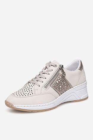 Sneakerși Rieker N4344-60 BEJ