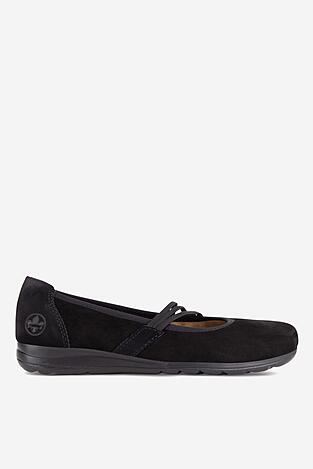 Balerínky Rieker L9369-00 ČIERNA