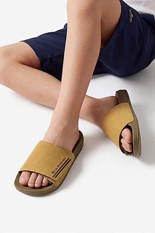 Klapki basenowe QUIKSILVER EO-POCHI SUEDE CQ10164YT Beżowy