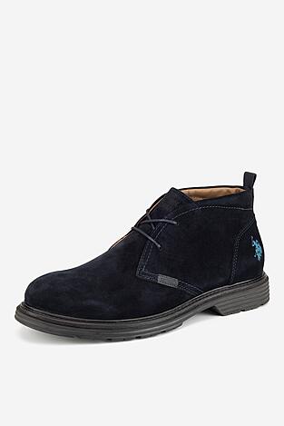 Šněrovací vyšší obuv U.S. POLO ASSN. LORENZ002M/DS1 TMAVĚ MODRÁ