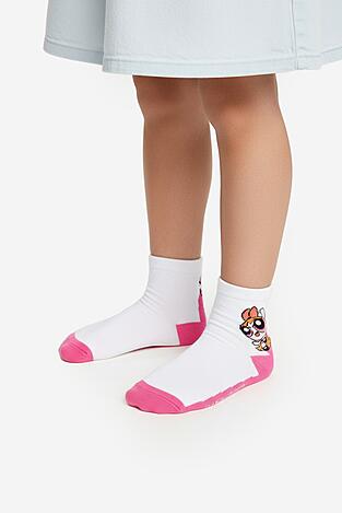 Zokni POWERPUFF GIRLS CEO-ACCCS-AW25-314WBPPG(3-PACK) FEHÉR