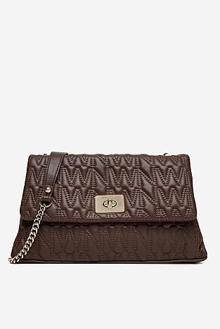 Kézitáska NINE WEST CEO-MILA-S23788-4 SÖTÉTBARNA