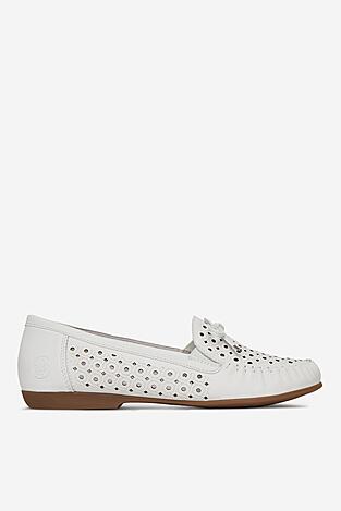 Baleriny Rieker L6352-80 Biały