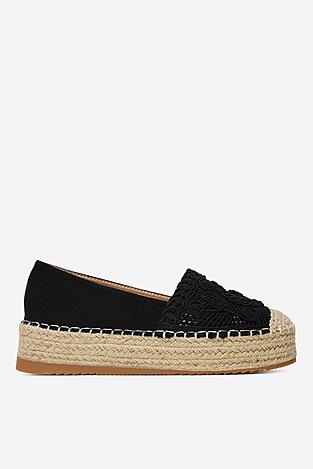 Espadrille DeeZee LE601-66 FEKETE