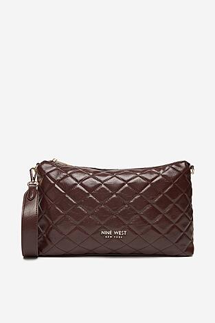 Kabelka NINE WEST CEO-AGATHA-LA482-3035 HNĚDÁ