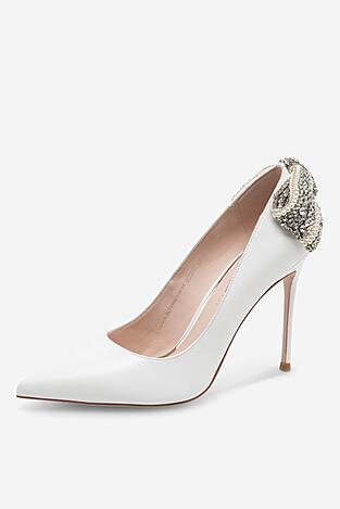 Елегантни обувки EVA MINGE OLIVIA-SLT3396-138 БЯЛ