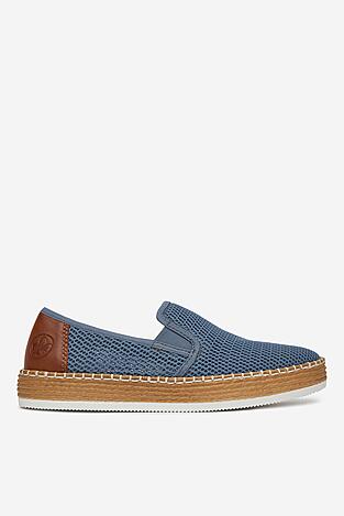 Espadryle Rieker L7873-12 Niebieski ciemny