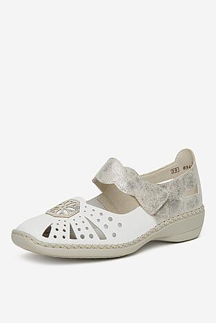 Baleriny Rieker 41368-80 Ivory