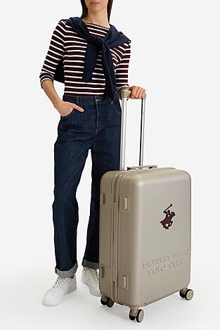 Walizka Beverly Hills Polo Club CEO-BHPC-M-003-08-BEIGE Beżowy