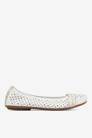 Baleriny Rieker CEO-41430-81 Biały