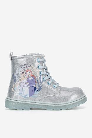 Šněrovací vyšší obuv Frozen CM-AW24-240DFR STŘÍBRNÁ