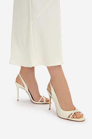 Sandały EVA MINGE EO-TALIA-LT1022-201 Ivory