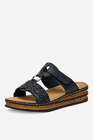 Klapki Rieker CEO-629K9-14 Granatowy