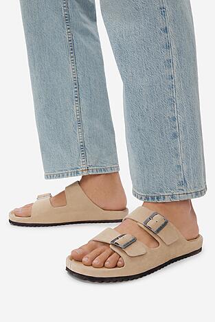 Klapki GUESS JEANS EO-KANSAS-01 126AM Beżowy