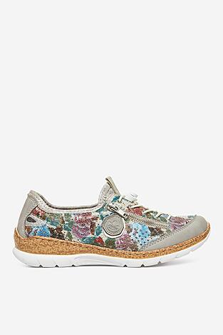 Sneakers Rieker N42V1-40 Szary ciemny