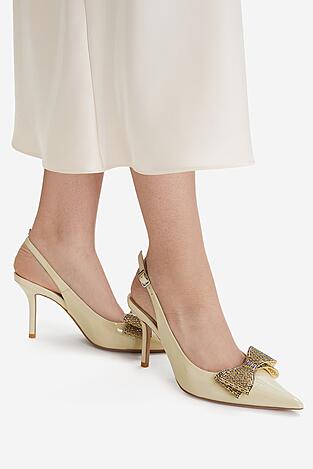 Czółenka EVA MINGE ANEMONE-V1892-56-1 Beżowy