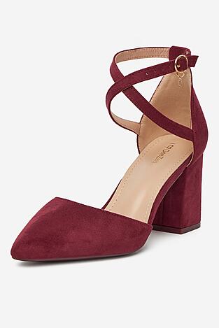 Czółenka DeeZee DZ0068 Bordowy