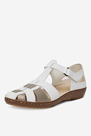 Sandále Rieker 45869-80 BIELA