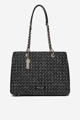Geantă de mână NINE WEST EO-HUDSON-HEAVEN-LDA8005A NEGRU