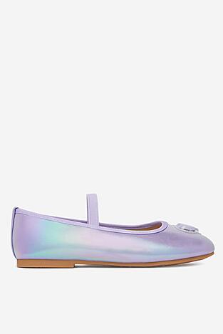 Baleriny Nelli Blu JD24-FD01-0819 Fioletowy