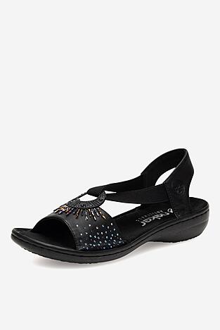 Sandały Rieker 60880-00 Czarny