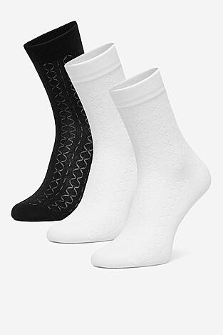 Zokni NINE WEST CEO_BR_NW_25077_W_AW25 (3 PACK) FEHÉR