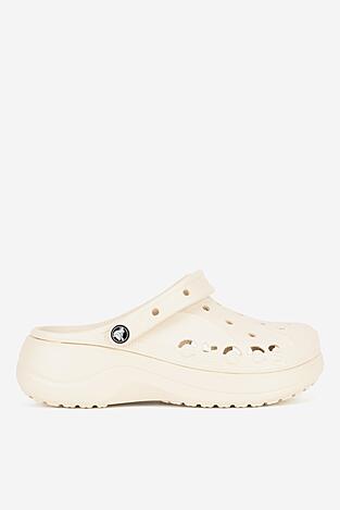 Klapki basenowe Crocs C-BAYA PLATFORM CLOG 208186-11S W Beżowy